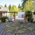 thumbnail image 6 of Addison Rugs Chantille Indoor/Outdoor Transitional Panel Coffee Washable Round Rug, 8' x 8', 6 of 6
