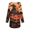 thumbnail image 5 of EnJoCho Women Loose Tops Long Sleeve Shirts for Women Fall Stylish Crew Neck Womens Blouses Tunic Lightweight Plus Size Graphic Tees for Hallowe-en Casual Plus Size Trendy Active Wear Tops, 5 of 5