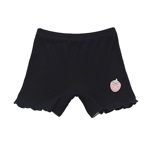LYMAYTER Girls Bike Shorts Breathable Under Dresses Dance Wear No Underwear Needed Soft‌ 2-10Y
