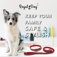 thumbnail image 4 of Heavy Duty Reflective Dog Collar \u Adjustable and with Durable Metal Buckle and Rings Odor chew Dog Collar for Small Medium and Large Dogs (Large Pink), 4 of 9
