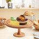thumbnail image 1 of Soporte de madera para pasteles perfecl Pedestal Platos de exhibición para Postres Fiesta del té Multiuso, 1 of 8