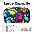 thumbnail image 3 of Dog Paw Print Travel Case Storage Box Charger Case Organizer Cord Storage Organizer Box - Oxford Fabric Waterproof Electronic Digital Accessories Organizer Case, 5.9x9.44x3.14 in, 3 of 6