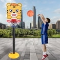 thumbnail image 3 of Tholdsy Interacción elevable entre padres e hijos hecha con un sistema de baloncesto portátil ajustable para niños de plástico Juguetes Educativos Cocodrilo, 3 of 6