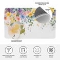 thumbnail image 4 of Pink Spring Flower Doormat Outdoor Entrance 16"x24", Pastoral Floral Leaves Country Rustic Absorb Moisture Dirt Door Mats, Non-Slip Rubber Backing Floor Mats Indoor, Low-Profile Front Door Rugs, 4 of 9
