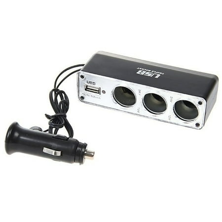 Extra Cigars - Car Charger Lighter Socket Splitter 3-Port Adapter Extra USB Port Compatible With Essential Phone (PH-1)