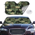 thumbnail image 2 of Uemuo Camouflage Shark Pattern Accordion Car Windshield Sun Shade, Foldable Reflective Sun Visor for Car, Reflector Windshield Sunshade-Small, 2 of 7