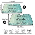 thumbnail image 3 of Daiia Not All Those Who Wander Are Lost1 Windshield Sun Shade for Car SUV Truck (Medium ), Car Sun Shade Windshield, Car Shades for Front Windows, Sunshade for Car Windshield, 3 of 7