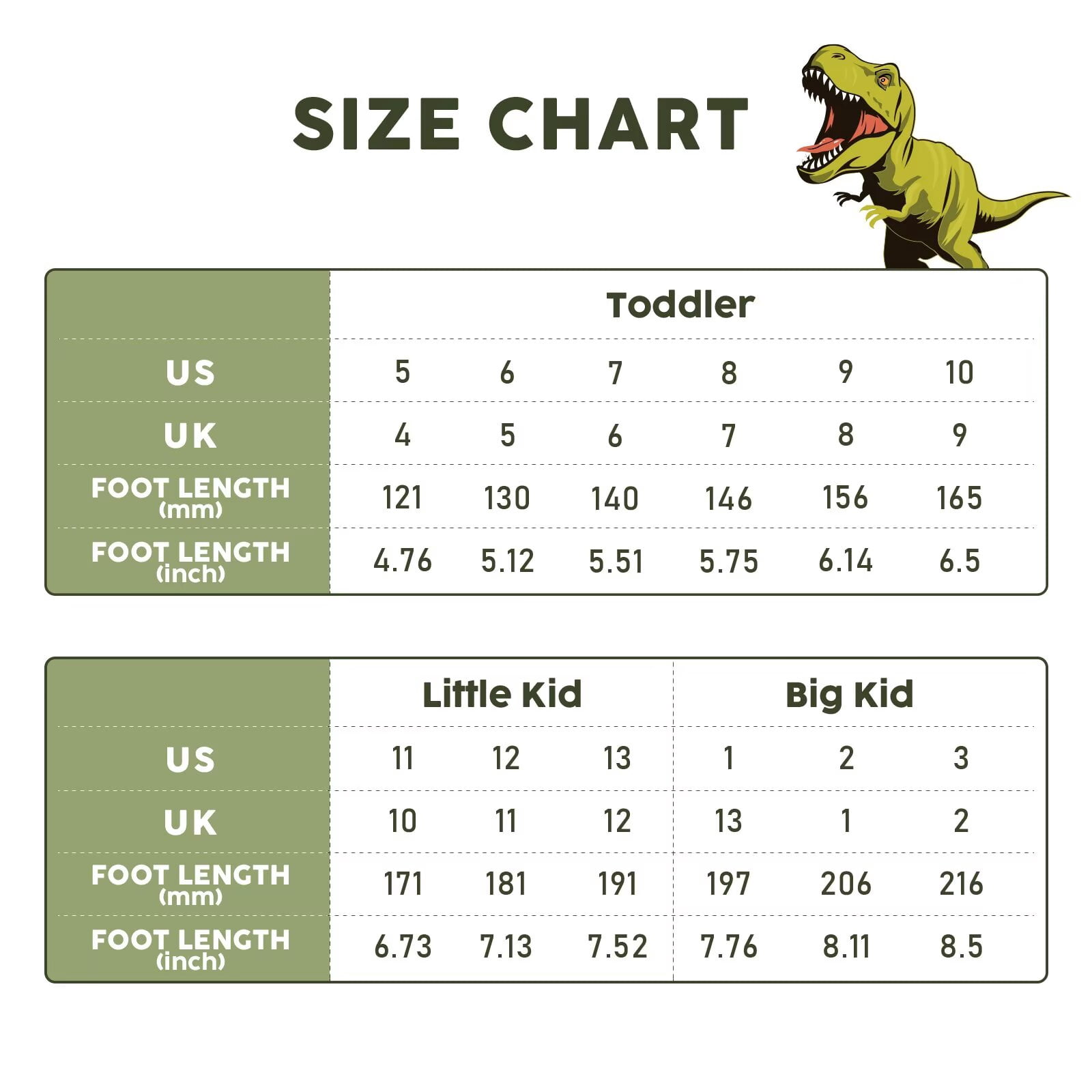 FUNCOO PLUS Toddler Rubber Rain Boots Kids Waterproof Boots for Boys, Tyrannosaurus Rex, Little Kid Size 11