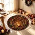 thumbnail image 5 of Christmas 3D Visual Round Rug, Optical Illusion Christmas Area Mat for Indoor Outdoor Use, Decorative Rugs Welcome Floor Mat for Living Room Home Gifts, 5 of 6