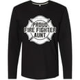 thumbnail image 3 of Inktastic Proud Firefighter Aunt WHT Long Sleeve T-Shirt, 3 of 5