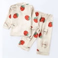 thumbnail image 6 of Bovxnpu Girls Sleepwear 2 Piece Loungewear Set Toddler Graphic Loungewear Short Sleeve Pants Kids Casual Home Outfit Set, 6 of 7