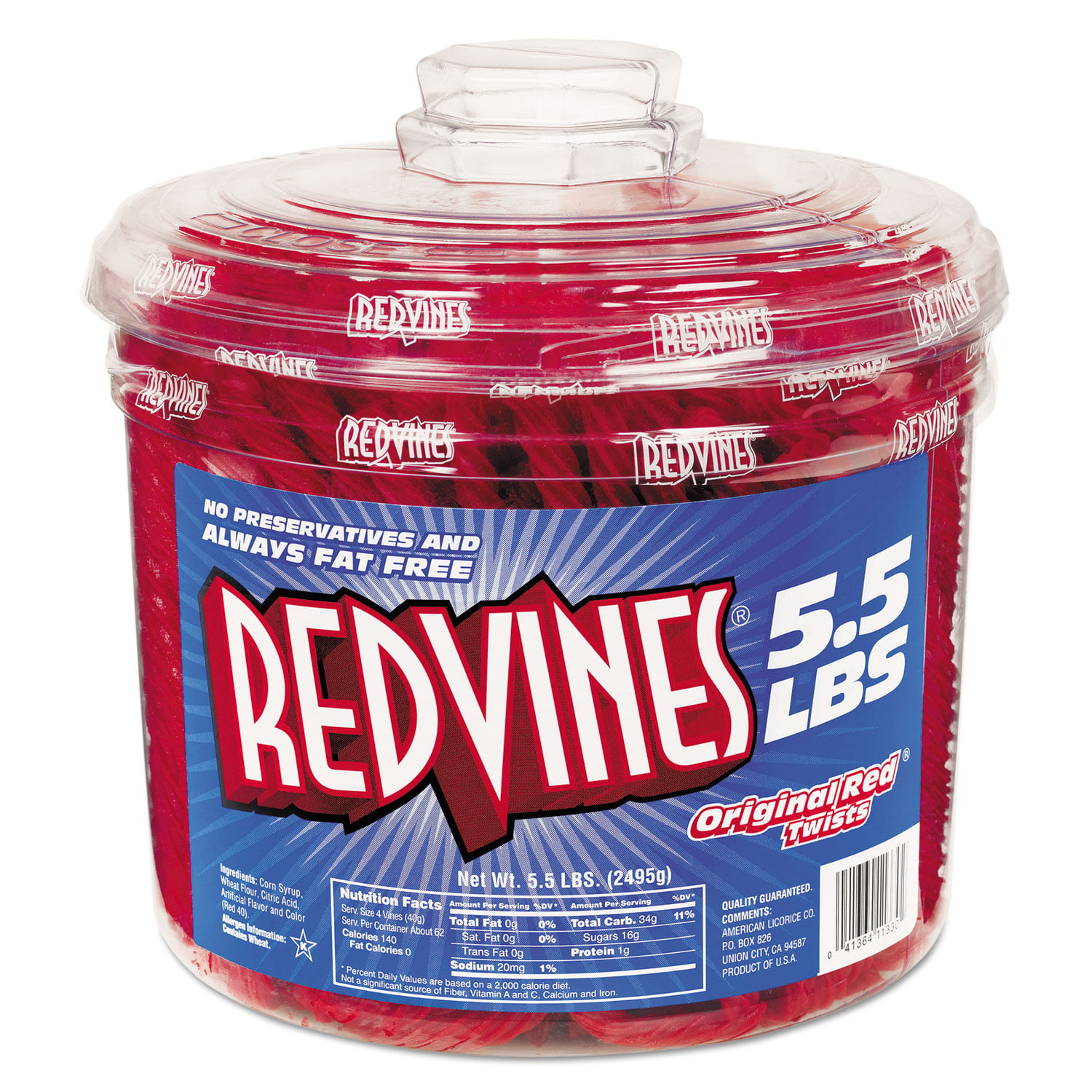 Red Vines Red Twists 5.5 Tub 827495 - Walmart.com
