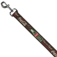 thumbnail image 2 of The Coca-Cola Company Pet Leash, Dog Leash, Coke Drink Coca Cola Pause and Refresh Bottle Brown Red White, 6 Feet Long 1.0 Inch Wide, 2 of 6