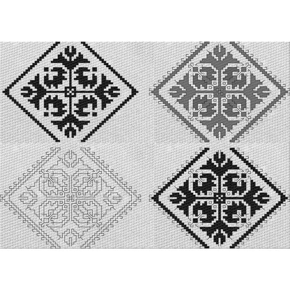 Ahgly Company Machine Washable Indoor Rectangle Transitional Platinum Gray Area Rugs, 4' x 6'