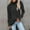 Black, variant on sweaters for women Womens Loose Long Sleeve Knit Sweater Casual O Neck Pullover Distressed Sweater Tops M