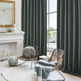 thumbnail image 4 of ZOPZO Blackout Curtains 2 Panels Thermal Insulated, Dark Gray, 70W x 95L Inch, Back Tab Drapes for Bedroom and Living Room, 4 of 8