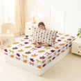 thumbnail image 4 of Manfei Autumn Fall Maples Twin Fitted Sheet,Pink Princess Bowtie Bedding,2-Piece,1 Fitted Sheet and 1 Pillowcase, 4 of 6