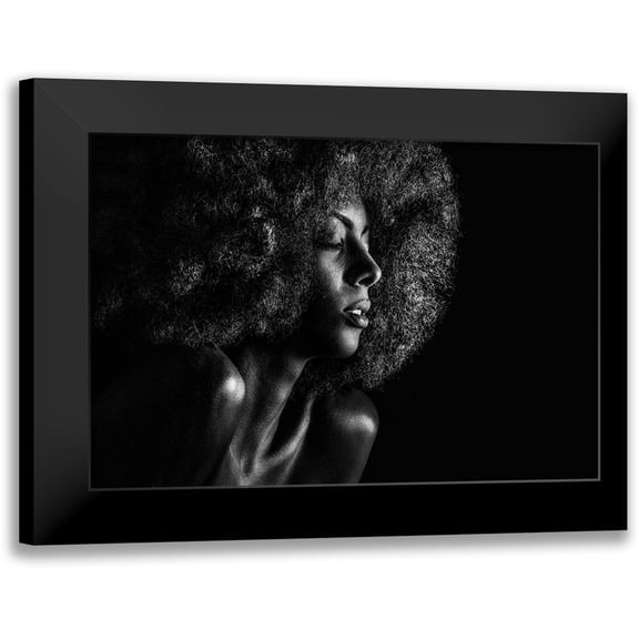 Carvalho, Jackson 24x18 Black Modern Framed Museum Art Print Titled - Between Lights And Shadows