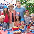 thumbnail image 7 of Bfogop Pom Pom Garland 4th of July Decorations, Patriotic Red White Blue Felt Ball Garland, 6.6ft Long 30 Cute Pompom Balls String, Ornaments for Home Birthday Holiday Party, 7 of 7