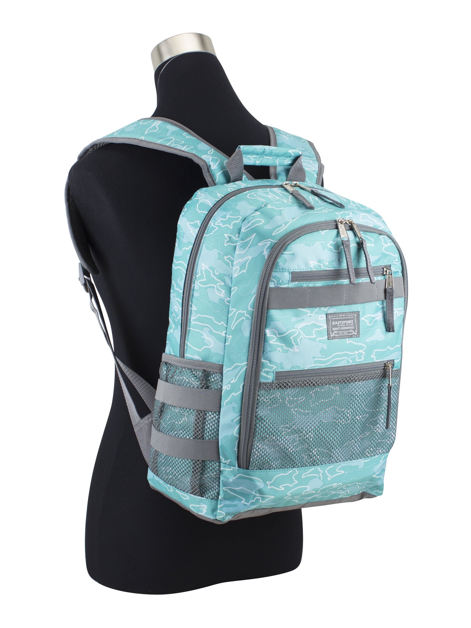 Eastsport Unisex 3-Piece Combo Backpack with Lunch Box and Pouch, Ocean Paradise