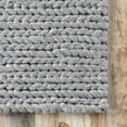 thumbnail image 3 of nuLOOM Penelope Braided Wool Area Rug, 5' x 8', Penelope Light Blue, 3 of 6