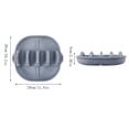 thumbnail image 2 of Clearance Under $4.39 Taco Holder Stand Silicone Plates with Dividers for Soft and Hard Shells Serving Tray, 2 of 3