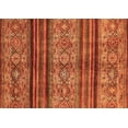 thumbnail image 1 of Ahgly Company Indoor Rectangle Abstract Orange Modern Area Rugs, 7' x 10', 1 of 4