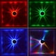 thumbnail image 4 of Lámpara de escenario de fondo de sonido de disco de luz de proyector de girasol láser LED (UE), 4 of 8