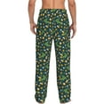 thumbnail image 3 of Daiia Crocodile And Oranges Men's Sleep Pant with Pockets and Drawstring,Pajama Pants-Medium, 3 of 9