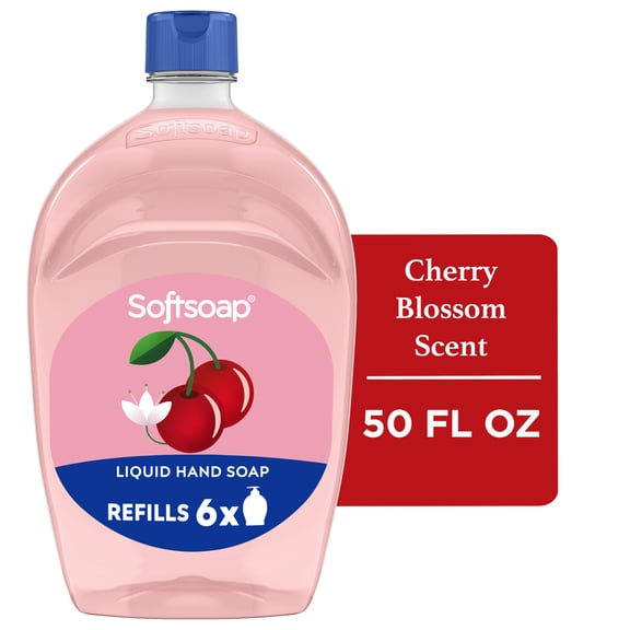 Softsoap Limited Edition Liquid Hand Soap, Cherry Blossom Scent, 50 fl oz Refill Bottle