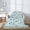 thumbnail image 2 of Rateoe Milk Bottles And Cow Head Pattern Flannel Throw Blanket, Ultra-soft Blanket for Bed, Couch, Car, Hypoallergenic Anti-pilling blanket-40"x30"(Vertical), 2 of 6
