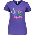 thumbnail image 3 of Inktastic It's My Birthday Unicorn Women's V-Neck T-Shirt, 3 of 5