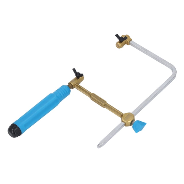 Hand Bow Saw Set, Ergonomic Handle 100mm Saw Frame Kit for Aluminum Thin Copper Pipe