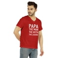 thumbnail image 2 of Inkmeso Mens Letter Printed Tshirt&nbsp;Papa The Man The Myth The Legend For Daddys Cotton Jersey Tee Shirt For Grandpa, 2 of 6