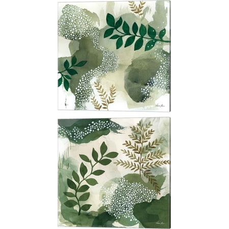 Great Art Now Woodland Walk by Laura Horn 2 Piece Canvas Art Set Each 14W x 14H