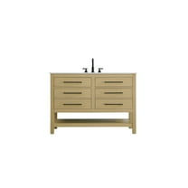 Elegant Kitchen and Bath 48 inch Single Bathroom Vanity in Honey Brown
