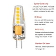 thumbnail image 2 of DC12V SMD Light Bulb Silicone Lamp G4 2P Cool White(5pcs), 2 of 6