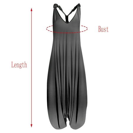 

kpoplk Jumpsuits For Women Sexy Jumpsuits for Women Dressy Rompers Summer Floral Playsuit Sleeveless Overall Boho Loose Suspender Dungarees with Pocket(Black L)