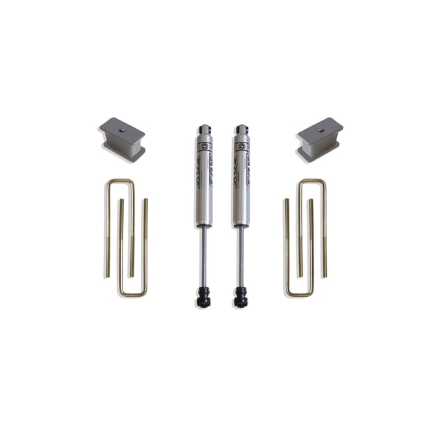 Kit de Elevación para Vehículo MaxTrac Bloques de 3" U-Bolts Traseros Fox
