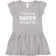 thumbnail image 3 of Inktastic I Love My Daddy with Hearts Girls Toddler Dress, 3 of 5