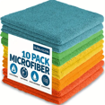 thumbnail image 2 of 2/4/10pcs Multi-Purpose Ultra-Fine Microfiber Cloths - Stripe-Free Highly Absorbent - Perfect for Kitchen And Bathroom Surfaces Random 30mX30cm 4pcs, 2 of 5