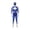 Blue, variant on Red Ranger Costume Superhero Cosplay Warrior Jumpsuit Full Body Spandex Bodysuit Halloween Dress Up Party Outfit for Adults Men Power Ninja Ranger Battle Suit