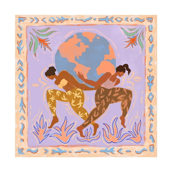 Trademark Fine Art Arty Guava  The World Canvas Wall Art