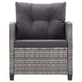 thumbnail image 6 of vidaXL Patio Sofa Outdoor Conversation Set with Cushions 6 Piece PE Rattan, 6 of 12