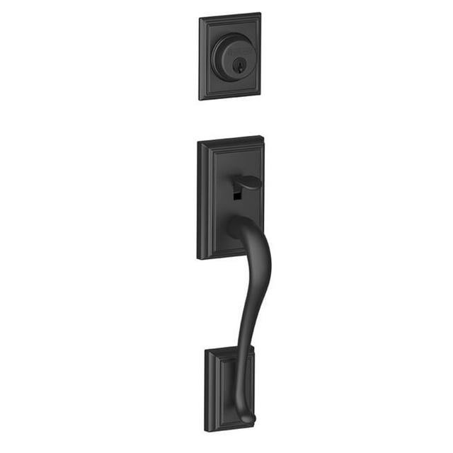 Schlage F92 ADD 622 Addison Outside Trim for Dummy Handleset - Matte Black