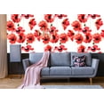 thumbnail image 4 of MuralsPrint Karisma Red Poppy Seamless Removable Wallpaper - 24'' inch x 10'ft, 4 of 5