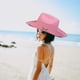 thumbnail image 4 of Rhinestone nupcial Sombrero de Sombrero de vaquero Favor Estilo occidental Sombrero de verano para disfraces Disfraces , Rosado Sunnimix  Sombrero de vaquero, 4 of 8