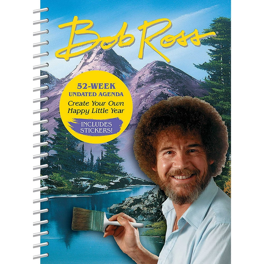 bob-ross-agenda-undated-calendar-calendar-walmart-walmart