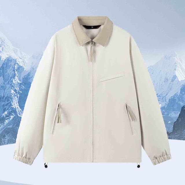 Yusimy Men's Slim Fit Double Breasted Mid-Length Trench Coat Pure Color Wool Blend Overcoat Versatile Style