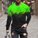 thumbnail image 1 of Blusas y camisas de manga larga con cuello redondo para hombre, blusa informal de manga larga con cuello redondo y estampado., 1 of 3